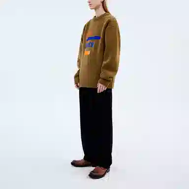 ADER ERROR FW21 Logo Sweater Brown
