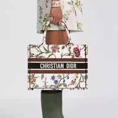 DIOR BookTote Petites Fleurs Tote