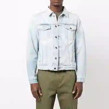 OFF-WHITE FW21 Arrow Print Denim Jacket