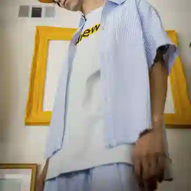 Drew House logo Seersucker Ss Shirt