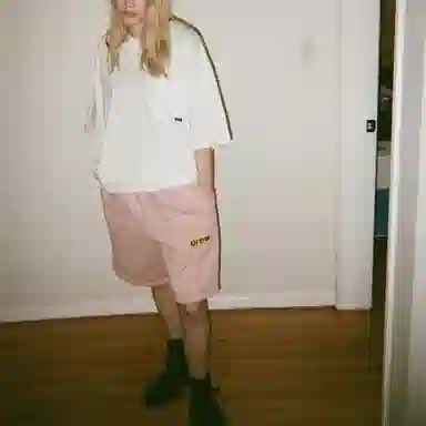 Drew House Secret Sweatshort Dusty Rose logo