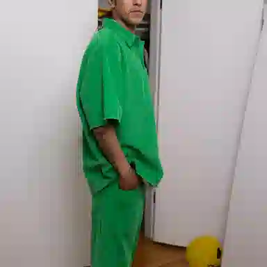 Drew House Smiley Corduroy Shirt Green