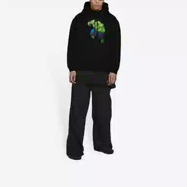 Balenciaga x Hulk Hoodie Black