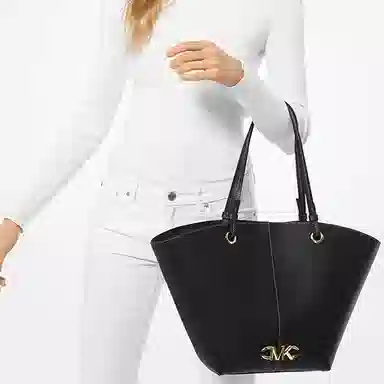 MICHAEL KORS MK Izzy Logo Tote