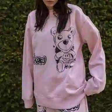 Drew House Theodore Sketch Crewneck Pale Pink