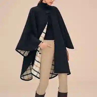 Hermes Reversible Check Cape