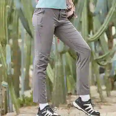 探路者 纯色薄款透气休闲运动裤 女款