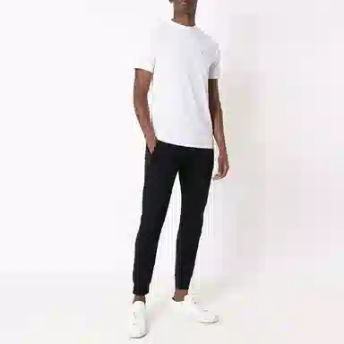 Armani Exchange Micro Logo Joggers Black