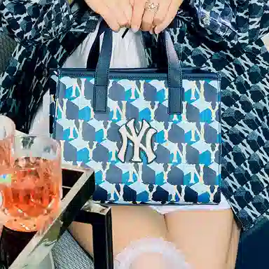 MLB Monogram Tote Bag Navy