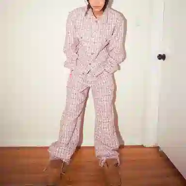 Drew House SS22 Boucle Mascot Oversized Teucker Jacket Pink