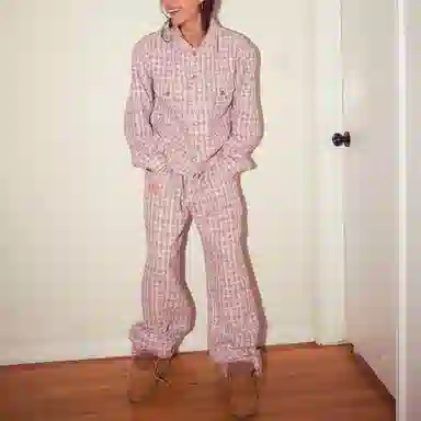 Drew House SS22 Boucle Mascot Oversized Teucker Jacket Pink