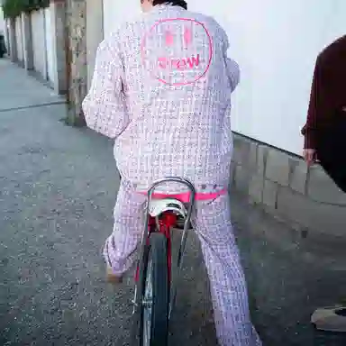 Drew House SS22 Boucle Mascot Oversized Teucker Jacket Pink