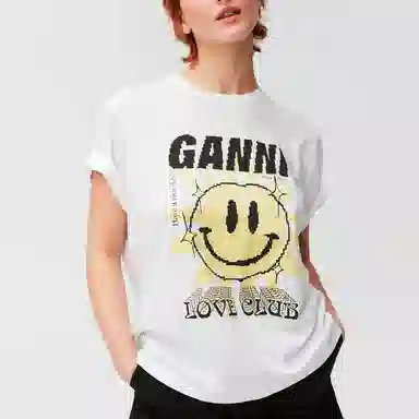 GANNI SS22 Love Club T