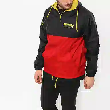 Thrasher Jacket Black Red