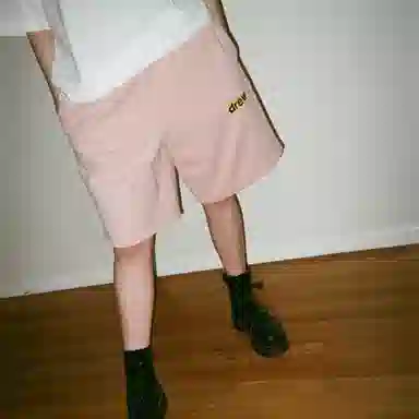 Drew House Secret Sweatshort Dusty Rose logo