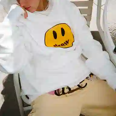 Drew House Deconstructed Mascot Hoodie White