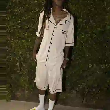 Drew House FW21 Pajama Short Beige