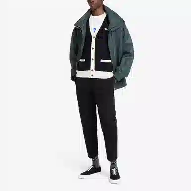 Maison Kitsune Fox Embroidery Sweater Black