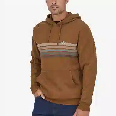 patagonia Men's Line Logo Ridge Stripe Uprisal Hoody