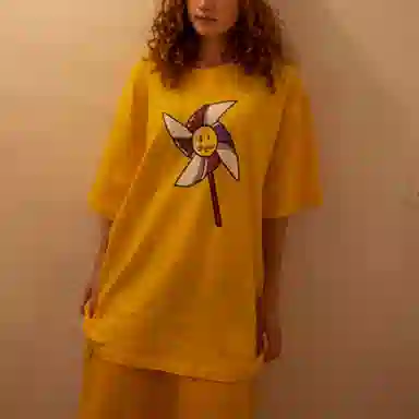 Drew House SS22 Pinwheel Ss Tee LogoT golden yellow