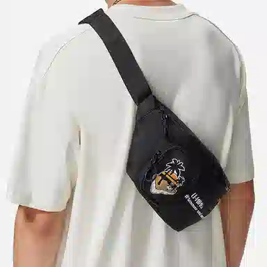 LiNing Sports Lifestyle Black Waist Bag
