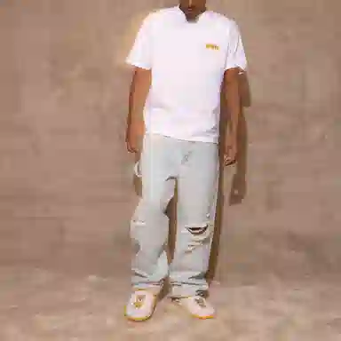 Drew House Doodle Joy Ss Tee White T