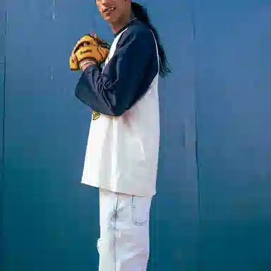 Drew House Play Ball Baseball Tee Navy