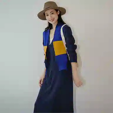 美洋 雅痞帅气轻薄长袖连衣裙 女款