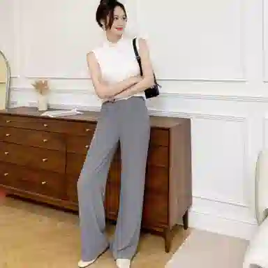 美洋 仿醋酸斜纹休闲裤 女款