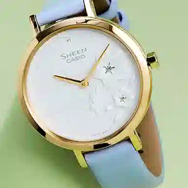 CASIO SHEEN SHE-C140GL-2AUPFH-person