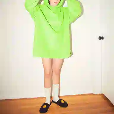 Drew House Corduroy Hoodie Lime