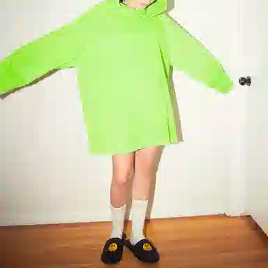 Drew House Corduroy Hoodie Lime