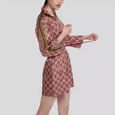 Gucci GG Supreme Silk Dress