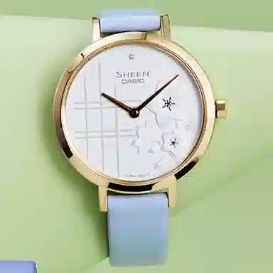 CASIO SHEEN SHE-C140GL-2AUPFH-person