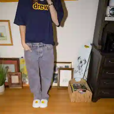 Drew House logo Secret Ss Tee navy LogoT