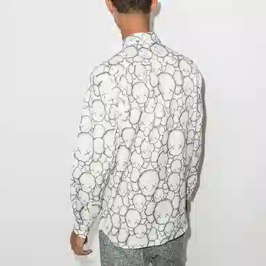 CDG x KAWS Long Sleeve Shirt White