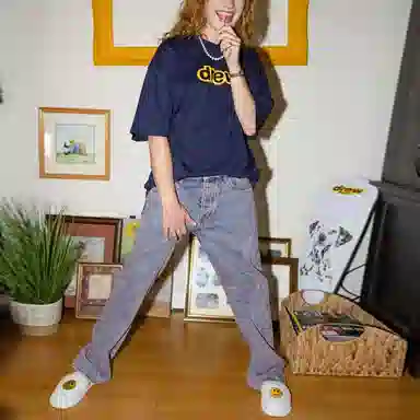 Drew House logo Secret Ss Tee navy LogoT