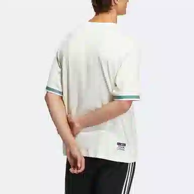 adidas Letter Print Crew Neck T-Shirt