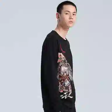 Onitsuka Tiger Thief Blue Night Hawk Embroidered Tee