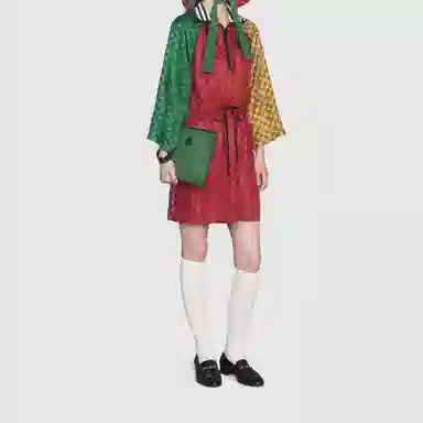 Gucci Logo Leather Wristlet