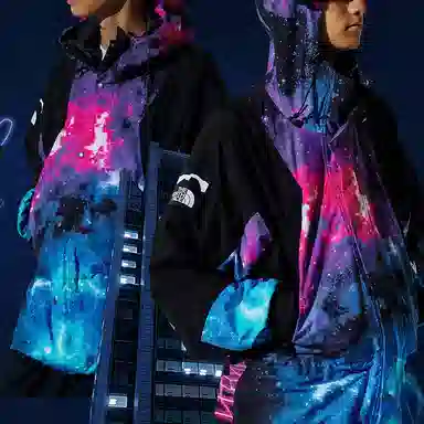 The North Face x Invincible Mountain Light Jacket Metaverse Neon