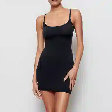 SKIMS Fits Everybody Slip Dress Onyx