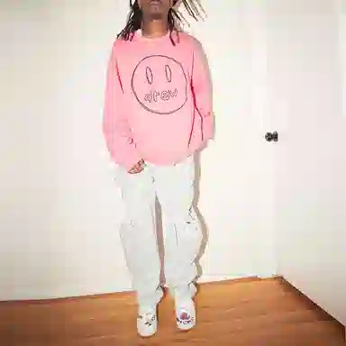 Drew House Sketch Mascot Crewneck Hot Pink