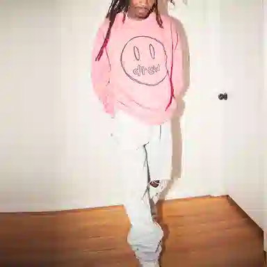 Drew House Sketch Mascot Crewneck Hot Pink