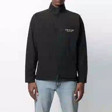 Fear of God SS22 Logo Zip Jacket Black