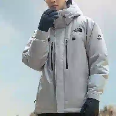 The North Face Himalayan Zip-In Parka Silver