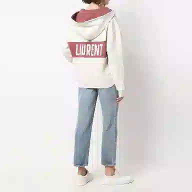 Saint Laurent SS22 Letter Print Hoodie
