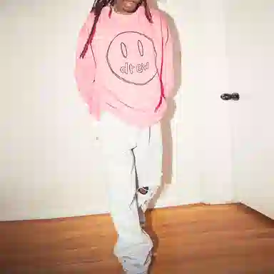 Drew House Sketch Mascot Crewneck Hot Pink