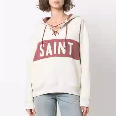 Saint Laurent SS22 Letter Print Hoodie
