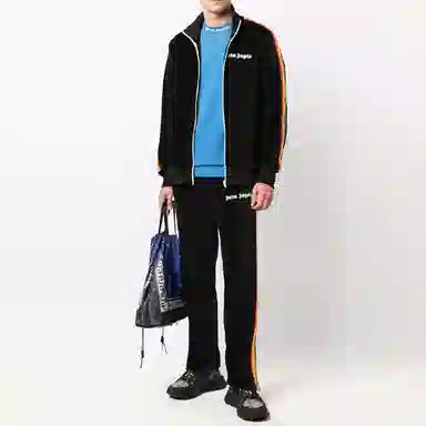 Palm Angels Velvet Track Pants Black